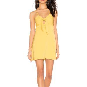 Yellow Superdown Rikkie Tie Front Dress